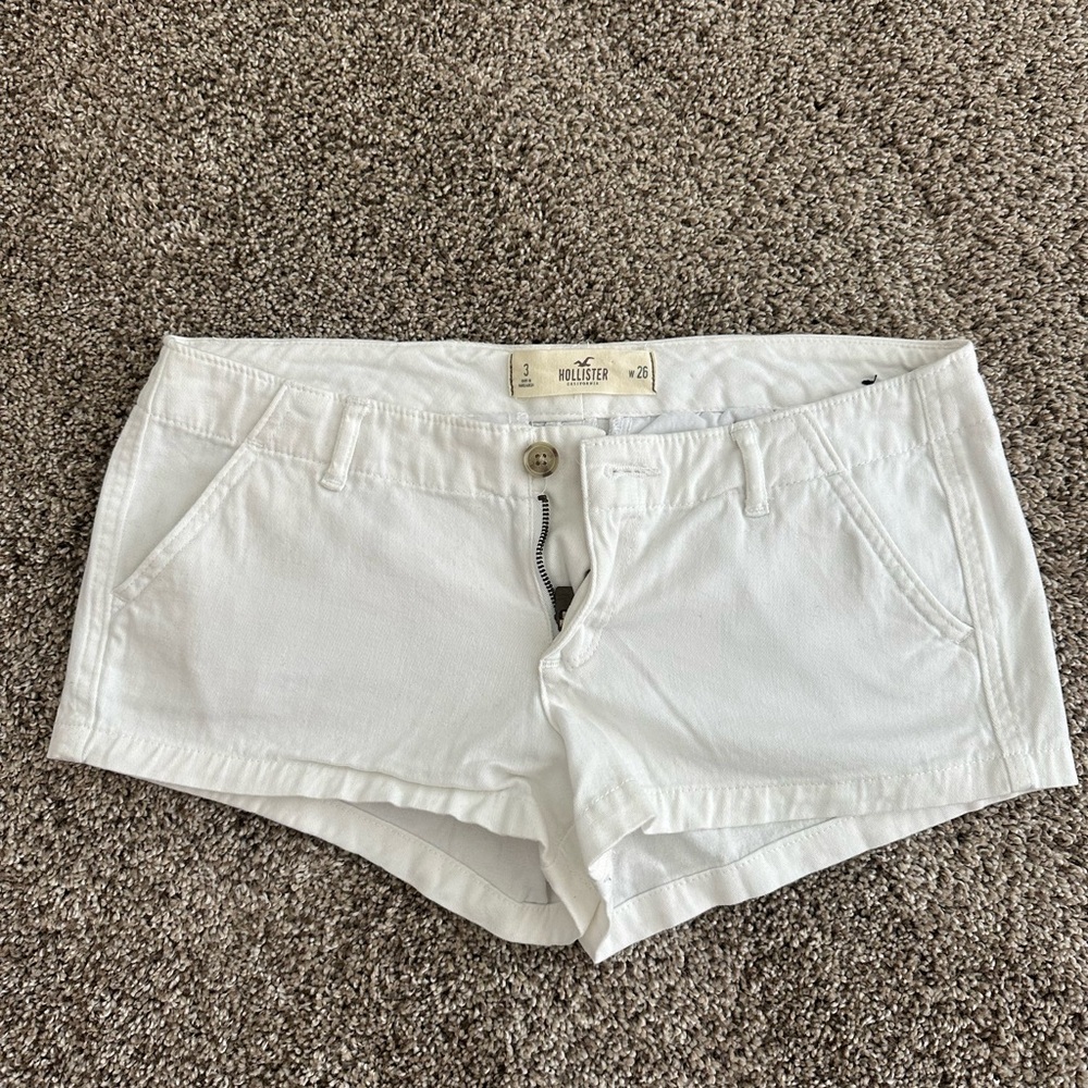 Hollister Women's Bright White Jean Shorts